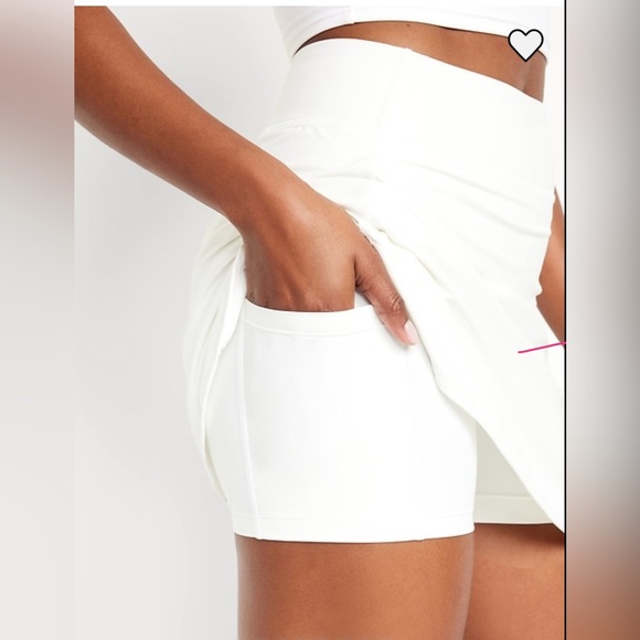Old Navy Powersoft Extra High-rise Go Dry skort in Magnolia NWT Tennis summer - Picture 2 of 8